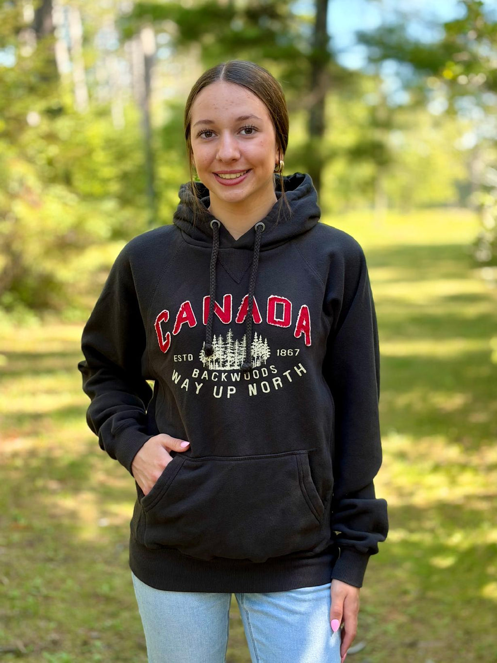 Way Up North Canada - Fleece Hoodie