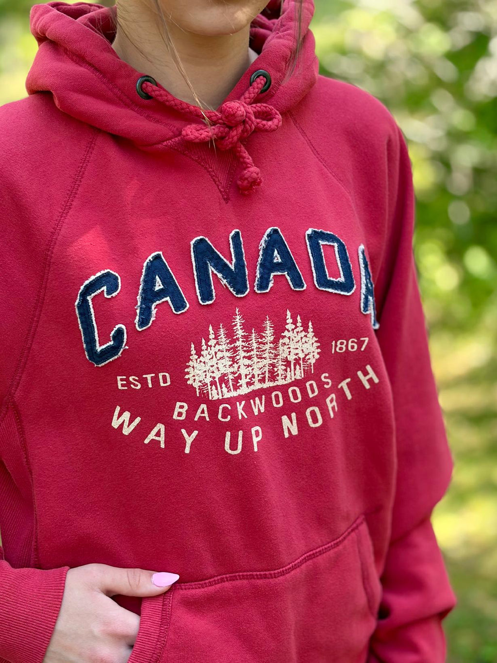 Way Up North Canada - Fleece Hoodie